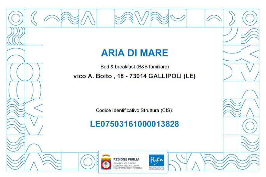 גאליפולי B&B Aria Di Mare מראה חיצוני תמונה